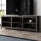 Dark Brown 70-Inch TV Stand Entertainment Center with Storage